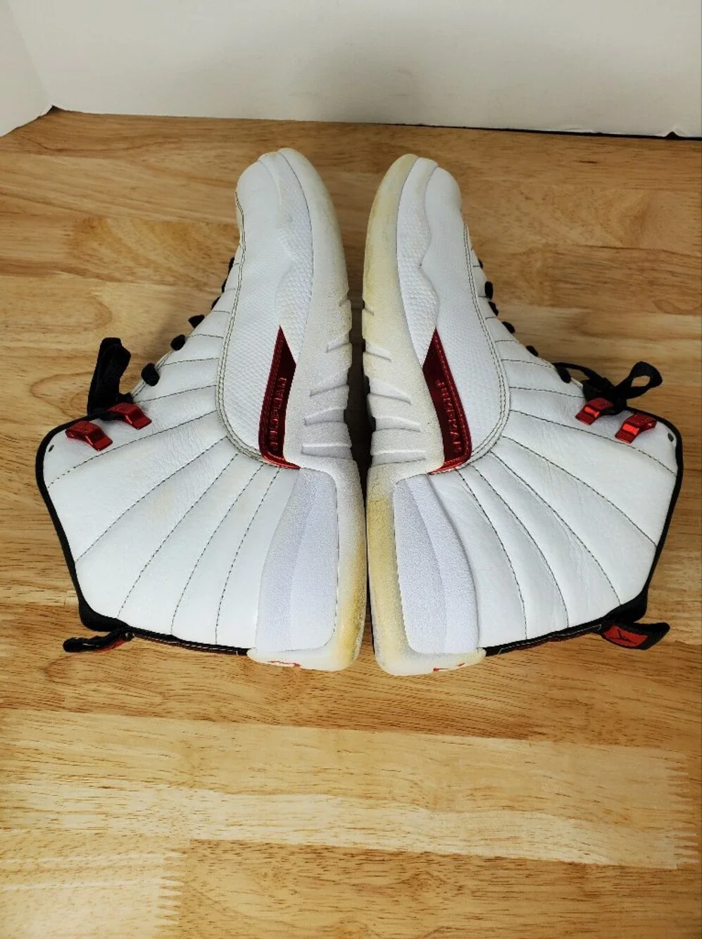 Air Jordan 12 Retro Twist Sneakers Mens 11 White Red CT8013-106